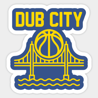 Golden State Warriors - Dub City - Bridge and Ball Sticker